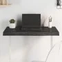 Oak wood table top treated in dark brown, measuring 80x50x(2-6) cm. by vidaXL, Table tops - Ref: Foro24-3156421, Price: 72,54...