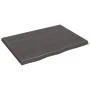 Dark brown treated oak wood table top 80x60x(2-4) cm by vidaXL, Table tops - Ref: Foro24-3156423, Price: 69,90 €, Discount: %