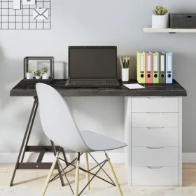 Dark brown treated oak wood table top 120x40x(2-4) cm by vidaXL, Table tops - Ref: Foro24-3156434, Price: 71,06 €, Discount: %