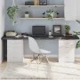 Tablero mesa madera roble tratada marrón oscuro 220x60x(2-6) cm de vidaXL, Tableros para mesas - Ref: Foro24-3156469, Precio:...