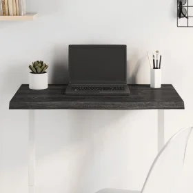 Dark brown treated oak wood table top 80x50x(2-4) cm by vidaXL, Table tops - Ref: Foro24-3156420, Price: 60,97 €, Discount: %