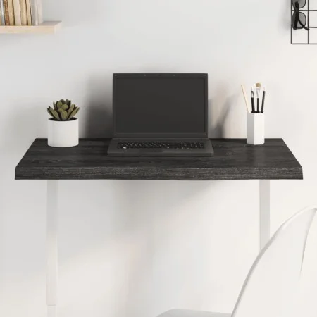 Dark brown treated oak wood table top 80x50x(2-4) cm by vidaXL, Table tops - Ref: Foro24-3156420, Price: 60,97 €, Discount: %