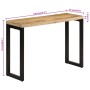 Mesa consola madera maciza de mango rugosa 110x35x76 cm de vidaXL, Mesas auxiliares - Ref: Foro24-353909, Precio: 174,69 €, D...