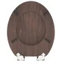 SCHÜTTE Toilet seat with soft close DARK WOOD MDF by SCHÜTTE, Toilet and bidet seats - Ref: Foro24-435087, Price: 61,95 €, Di...