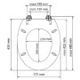 SCHÜTTE Toilet seat with soft close DARK WOOD MDF by SCHÜTTE, Toilet and bidet seats - Ref: Foro24-435087, Price: 61,95 €, Di...