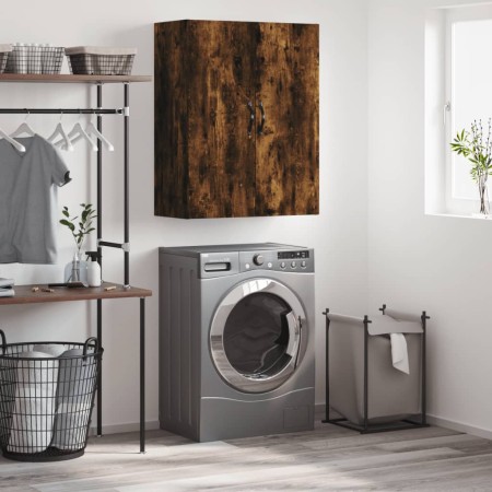 Armario de pared madera ingeniería roble ahumado 69,5x34x90 cm de vidaXL, Aparadores - Ref: Foro24-834983, Precio: 83,59 €, D...
