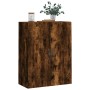 Armario de pared madera ingeniería roble ahumado 69,5x34x90 cm de vidaXL, Aparadores - Ref: Foro24-834983, Precio: 83,59 €, D...