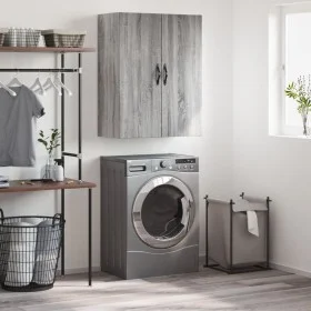Armario de pared madera ingeniería gris Sonoma 69,5x34x90 cm de vidaXL, Aparadores - Ref: Foro24-834984, Precio: 70,81 €, Des...