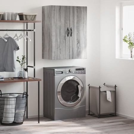 Armario de pared madera ingeniería gris Sonoma 69,5x34x90 cm de vidaXL, Aparadores - Ref: Foro24-834984, Precio: 71,70 €, Des...