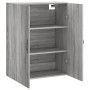 Armario de pared madera ingeniería gris Sonoma 69,5x34x90 cm de vidaXL, Aparadores - Ref: Foro24-834984, Precio: 71,70 €, Des...