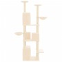 Rascador para gatos con postes de sisal crema 180 cm en Mobiliario para gatos | Comprar online en Foru.es