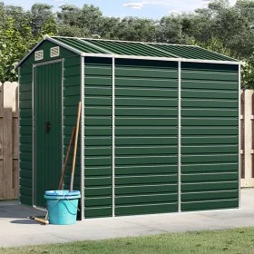Cobertizo de jardín acero galvanizado verde 191x215x198 cm de vidaXL, Cobertizos - Ref: Foro24-3188232, Precio: 347,75 €, Des...