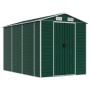 Cobertizo de jardín acero galvanizado verde 191x300x198 cm de vidaXL, Cobertizos - Ref: Foro24-3188233, Precio: 435,89 €, Des...