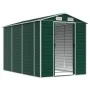 Cobertizo de jardín acero galvanizado verde 191x300x198 cm de vidaXL, Cobertizos - Ref: Foro24-3188233, Precio: 394,62 €, Des...
