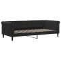 Sofá cama con colchón terciopelo negro 90x200 cm de vidaXL, Camas y somieres - Ref: Foro24-3197751, Precio: 315,94 €, Descuen...