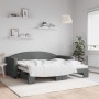 Sofá cama nido tela gris oscuro 90x190 cm de vidaXL, Camas y somieres - Ref: Foro24-3197199, Precio: 249,14 €, Descuento: %