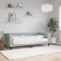 Sofá cama con colchón terciopelo gris claro 90x190 cm de vidaXL, Camas y somieres - Ref: Foro24-3197760, Precio: 317,18 €, De...