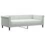 Sofá cama con colchón terciopelo gris claro 90x190 cm de vidaXL, Camas y somieres - Ref: Foro24-3197760, Precio: 317,18 €, De...