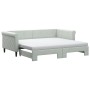 Sofá cama nido con colchón terciopelo gris claro 90x190 cm de vidaXL, Camas y somieres - Ref: Foro24-3197808, Precio: 422,67 ...