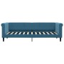 Sofá cama con colchón terciopelo azul 80x200 cm de vidaXL, Camas y somieres - Ref: Foro24-3197739, Precio: 318,13 €, Descuent...