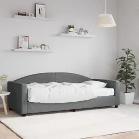 Schlafsofa mit dunkelgrauer Stoffmatratze 90x190 cm von vidaXL, Betten und Lattenroste - Ref: Foro24-3197181, Preis: 303,93 €...