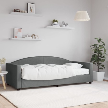 Sofá cama con colchón tela gris oscuro 90x190 cm de vidaXL, Camas y somieres - Ref: Foro24-3197181, Precio: 309,31 €, Descuen...