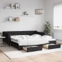 Sofá cama nido con cajones tela negro 100x200 cm de vidaXL, Camas y somieres - Ref: Foro24-3197469, Precio: 303,31 €, Descuen...
