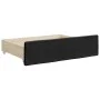 Trundle sofa bed with drawers black fabric 100x200 cm by vidaXL, Beds and slatted bases - Ref: Foro24-3197469, Price: 293,67 ...