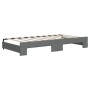 Sofá cama nido con colchón tela gris oscuro 90x190 cm de vidaXL, Camas y somieres - Ref: Foro24-3197217, Precio: 414,86 €, De...