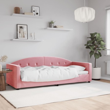 Sofá cama terciopelo rosa 80x200 cm de vidaXL, Camas y somieres - Ref: Foro24-354132, Precio: 182,70 €, Descuento: %
