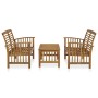 Juego de muebles de jardín 3 piezas madera de acacia maciza de vidaXL, Conjuntos de jardín - Ref: Foro24-3057972, Precio: 306...