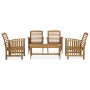 Juego de muebles de jardín 5 piezas madera maciza de acacia de vidaXL, Conjuntos de jardín - Ref: Foro24-3057974, Precio: 371...