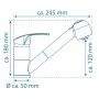 SCHÜTTE Grifo mezclador de fregadero con ducha extraíble DIZIANI cromo de SCHÜTTE, Grifos - Ref: Foro24-438726, Precio: 67,70...