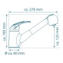 SCHÜTTE Grifo mezclador de fregadero ducha extraíble ALBATROS cromo de SCHÜTTE, Grifos - Ref: Foro24-438727, Precio: 85,62 €,...