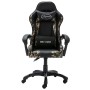 Silla gaming de cuero sintético negro y camuflaje en Sillas de oficina | Comprar online en Foru.es