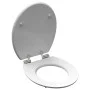SCHÜTTE Toilet seat with soft close GRAY STEEL MDF with gloss by SCHÜTTE, Toilet and bidet seats - Ref: Foro24-438750, Price:...