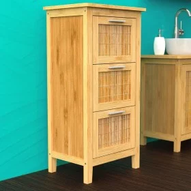 EISL Mueble de cuarto de baño con 3 cajones de bambú 30x42x82 cm de EISL, Tocadores de baño - Ref: Foro24-438812, Precio: 121...