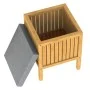 EISL Laundry basket 2-in-1 bamboo cushion seat 39x39x52.5 cm by EISL, Laundry baskets - Ref: Foro24-438814, Price: 99,91 €, D...