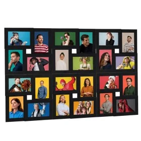 Collage photo frame for 24x photo (10x15 cm) black MDF by vidaXL, Photo frames - Ref: Foro24-332790, Price: 55,85 €, Discount: %
