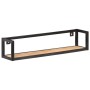 Estantes de pared 2 unidades 80 cm madera de mango rugosa de vidaXL, Estantes y estanterías - Ref: Foro24-320670, Precio: 76,...