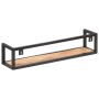 Estantes de pared 2 unidades 80 cm madera de mango rugosa de vidaXL, Estantes y estanterías - Ref: Foro24-320670, Precio: 76,...
