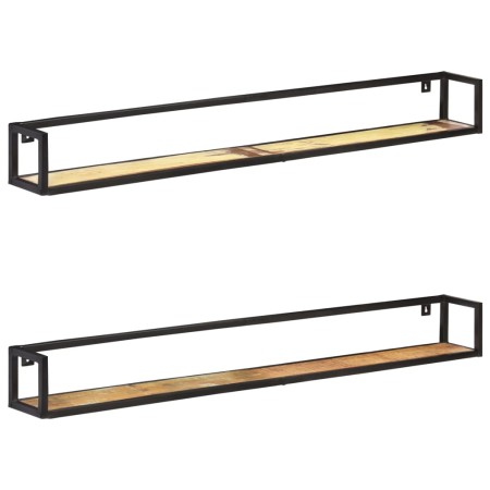 Estantes de pared 2 unidades 160 cm madera maciza reciclada de vidaXL, Estantes y estanterías - Ref: Foro24-320677, Precio: 1...