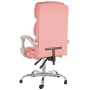 Silla de oficina reclinable cuero sintético rosa de vidaXL, Sillas de oficina - Ref: Foro24-349633, Precio: 116,93 €, Descuen...
