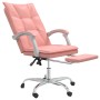 Silla de oficina reclinable cuero sintético rosa de vidaXL, Sillas de oficina - Ref: Foro24-349757, Precio: 116,84 €, Descuen...