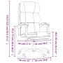 Silla de oficina reclinable cuero sintético rosa de vidaXL, Sillas de oficina - Ref: Foro24-349633, Precio: 116,93 €, Descuen...
