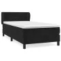 Cama box spring con colchón terciopelo negro 80x200 cm de vidaXL, Camas y somieres - Ref: Foro24-3127459, Precio: 283,13 €, D...