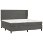 Cama box spring con colchón terciopelo gris oscuro 200x200 cm de vidaXL, Camas y somieres - Ref: Foro24-3129172, Precio: 604,...