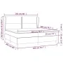 Cama box spring con colchón terciopelo gris oscuro 200x200 cm de vidaXL, Camas y somieres - Ref: Foro24-3129172, Precio: 604,...