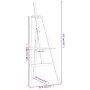 Caballete de pintura madera maciza pino 53,5x95x127 cm de vidaXL, Caballetes de oficina - Ref: Foro24-30220, Precio: 30,09 €,...