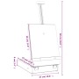 Caballete de sobremesa madera maciza pino 27x43x68 cm de vidaXL, Caballetes de oficina - Ref: Foro24-30226, Precio: 30,56 €, ...